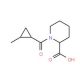 1-[(2-methylcyclopropyl)carbonyl]piperidine-2-carboxylic acid - chemical structure image