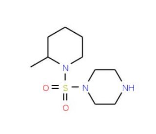 1-[(2-methylpiperidin-1-yl)sulfonyl]piperazine - chemical structure image