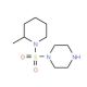 1-[(2-methylpiperidin-1-yl)sulfonyl]piperazine - chemical structure image