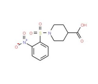 1-[(2-nitrophenyl)sulfonyl]piperidine-4-carboxylic acid - chemical structure image