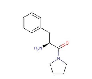 1-[(2S)-2-Amino-1-oxo-3-phenylpropyl]pyrrolidine (CAS 56414-89-2) - chemical structure image