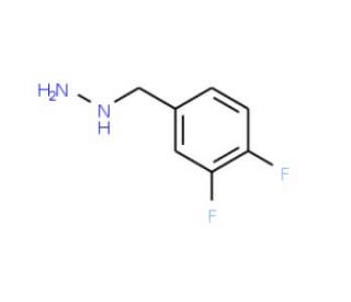 1-[(3,4-difluorophenyl)methyl]hydrazine (CAS 887595-36-0) - chemical structure image