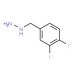 1-[(3,4-difluorophenyl)methyl]hydrazine (CAS 887595-36-0) - chemical structure image