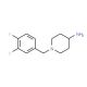1-[(3,4-difluorophenyl)methyl]piperidin-4-amine - chemical structure image