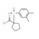 1-[(3,4-dimethylphenyl)sulfonyl]cyclopentanecarboxylic acid - chemical structure image