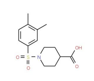 1-[(3,4-dimethylphenyl)sulfonyl]piperidine-4-carboxylic acid - chemical structure image