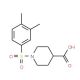 1-[(3,4-dimethylphenyl)sulfonyl]piperidine-4-carboxylic acid - chemical structure image