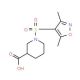 1-[(3,5-dimethylisoxazol-4-yl)sulfonyl]piperidine-3-carboxylic acid - chemical structure image