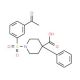1-[(3-acetylphenyl)sulfonyl]-4-phenylpiperidine-4-carboxylic acid - chemical structure image