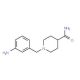 1-[(3-aminophenyl)methyl]piperidine-4-carboxamide - chemical structure image