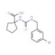 1-({[(3-bromobenzyl)amino]carbonyl}amino)cyclopentanecarboxylic acid - chemical structure image
