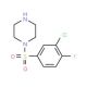 1-[(3-chloro-4-fluorophenyl)sulfonyl]piperazine - chemical structure image