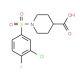 1-[(3-chloro-4-fluorophenyl)sulfonyl]piperidine-4-carboxylic acid - chemical structure image