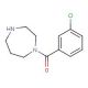 1-[(3-chlorophenyl)carbonyl]-1,4-diazepane - chemical structure image