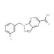 1-[(3-chlorophenyl)methyl]-1H-pyrazolo[3,4-b]pyridine-5-carboxylic acid - chemical structure image