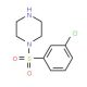 1-[(3-chlorophenyl)sulfonyl]piperazine - chemical structure image