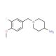 1-[(3-fluoro-4-methoxyphenyl)methyl]piperidin-4-amine - chemical structure image