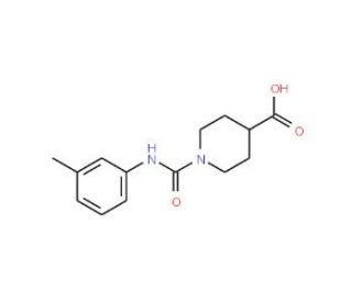 1-[(3-methylphenyl)carbamoyl]piperidine-4-carboxylic acid - chemical structure image