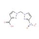 1-[(3-Nitro-1H-pyrazol-1-yl)methyl]-1H-pyrazole-3-carboxylic acid - chemical structure image