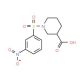 1-[(3-nitrophenyl)sulfonyl]piperidine-3-carboxylic acid - chemical structure image