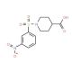 1-[(3-nitrophenyl)sulfonyl]piperidine-4-carboxylic acid - chemical structure image