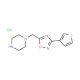 1-[(3-thien-3-yl-1,2,4-oxadiazol-5-yl)methyl]piperazine hydrochloride - chemical structure image