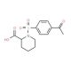 1-[(4-acetylphenyl)sulfonyl]piperidine-2-carboxylic acid - chemical structure image