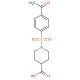 1-[(4-acetylphenyl)sulfonyl]piperidine-4-carboxylic acid - chemical structure image