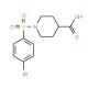 1-[(4-Bromophenyl)sulfonyl]-4-piperidinecarboxylic acid - chemical structure image