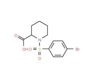 1-[(4-bromophenyl)sulfonyl]piperidine-2-carboxylic acid - chemical structure image