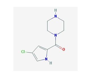 1-[(4-chloro-1H-pyrrol-2-yl)carbonyl]piperazine - chemical structure image