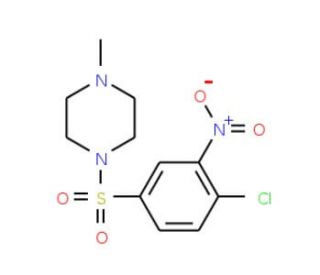 1-[(4-chloro-3-nitrophenyl)sulfonyl]-4-methylpiperazine - chemical structure image
