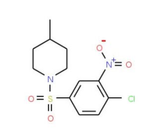 1-[(4-chloro-3-nitrophenyl)sulfonyl]-4-methylpiperidine - chemical structure image