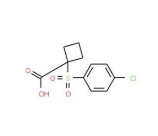 1-[(4-chlorophenyl)sulfonyl]cyclobutanecarboxylic acid - chemical structure image