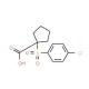 1-[(4-chlorophenyl)sulfonyl]cyclopentanecarboxylic acid - chemical structure image