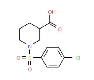 1-[(4-chlorophenyl)sulfonyl]piperidine-3-carboxylic acid - chemical structure image