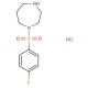 1-[(4-fluorophenyl)sulfonyl]-1,4-diazepane hydrochloride - chemical structure image