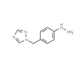 1-[(4-Hydrazinylphenyl)methyl]-1H-1,2,4-triazole (CAS 144035-22-3) - chemical structure image