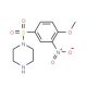 1-[(4-methoxy-3-nitrophenyl)sulfonyl]piperazine - chemical structure image