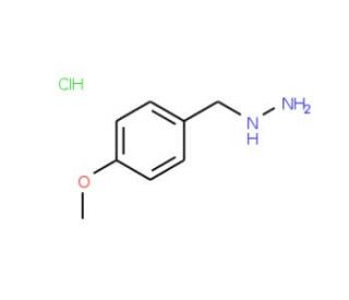 1-[(4-methoxyphenyl)methyl]hydrazine hydrochloride (CAS 2011-48-5) - chemical structure image