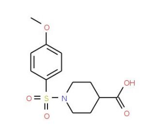 1-[(4-Methoxyphenyl)sulfonyl]-4-piperidinecarboxylic acid - chemical structure image