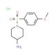 1-[(4-methoxyphenyl)sulfonyl]piperidin-4-amine hydrochloride (CAS 442124-65-4) - chemical structure image