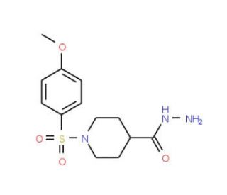 1-[(4-Methoxyphenyl)sulfonyl]piperidine-4-carbohydrazide - chemical structure image