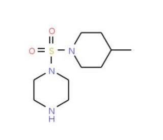 1-[(4-methylpiperidin-1-yl)sulfonyl]piperazine - chemical structure image