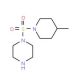 1-[(4-methylpiperidin-1-yl)sulfonyl]piperazine - chemical structure image