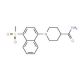 1-[(4-Methylsulfonyl)naphth-1-yl]piperidine-4-carboxamide - chemical structure image