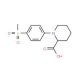 1-[(4-Methylsulfonyl)phenyl]piperidine-2-carboxylic acid - chemical structure image
