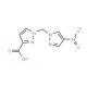 1-[(4-Nitro-1H-pyrazol-1-yl)methyl]-1H-pyrazole-3-carboxylic acid - chemical structure image