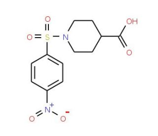 1-[(4-Nitrophenyl)sulfonyl]-4-piperidinecarboxylic acid - chemical structure image