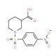 1-[(4-nitrophenyl)sulfonyl]piperidine-3-carboxylic acid - chemical structure image